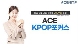 한투운용 '관세 무풍지대' KPOP포커스 ETF, 올 개인 순매수 200억 돌파