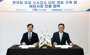 두산에너빌·서부발전, '수소 터빈 개발' 협력