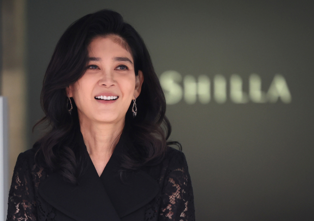 이부진 호텔신라 사장이 올해 3월 20일 서울 중구 삼성전자 장충사옥에서 열린 호텔신라 주주총회에 참석하고 있다. 연합뉴스.