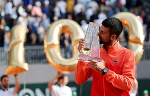 ATP 100회 우승 조코비치, 프랑스오픈서 메이저 25승 도전