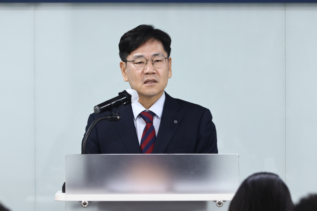 이대희 한국벤처투자 대표가 26일 서울 여의도 중소기업중앙회에서 열린 기자 간담회에 참석해 중점 추진 과제에 대해 설명하고 있다. 사진 제공=한국벤처투자
