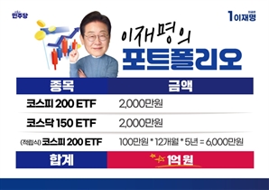 이재명, 국내ETF 4100만원 투자 인증…"민주당 정권선 국장 탈출 없다"