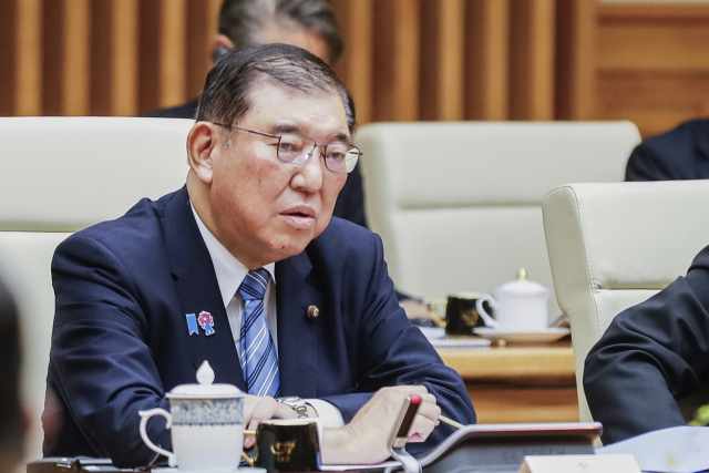 이시바 시게루 일본 총리의 모습. AP연합뉴스