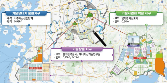 전남 나주시 강소연구개발특구 지정 구역 위치도. 사진 제공=나주시