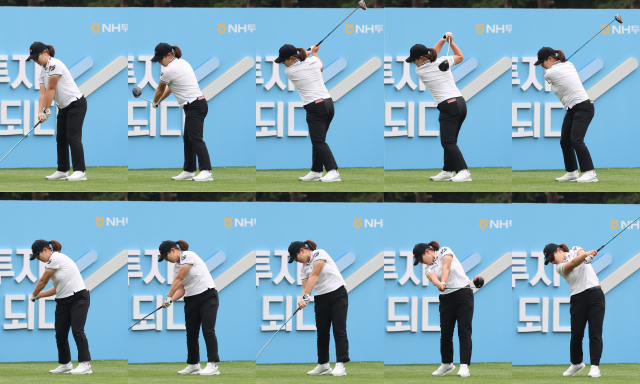 ‘리틀 박세리’ 홍정민의 묵직한 드라이버 샷…“뛰어난 피지컬에서 오는 여유”