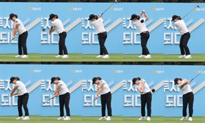 ‘리틀 박세리’ 홍정민의 묵직한 드라이버 샷…“뛰어난 피지컬에서 오는 여유”