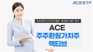 올 들어 3배 '쑥'…한투운용 주주환원가치주액티브 ETF, 순자산 500억 돌파