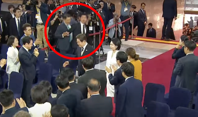 이재명 대통령 국회 취임 행사 생방송 화면 캡처