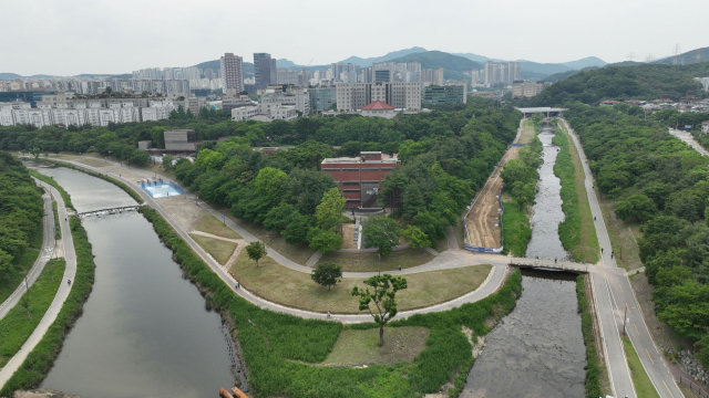 13일 임시 개방하는 성남 두물길 전경. 사진 제공 = 성남시