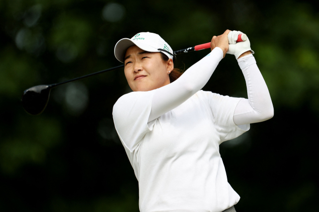 이일희가 숍라이트 클래식 1라운드 16번 홀에서 티샷을 하고 있다. AFP연합뉴스