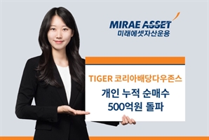 상법 개정안 수혜 기대 ↑…미래에셋 韓 다우존스 ETF, 개인 순매수 500억 돌파
