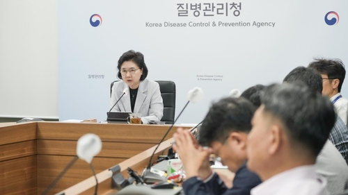지영미 질병관리청장이 10일 ‘호흡기감염병 관계부처 합동대책반 5차 회의’를 주재하며 발언하고 있다. 사진 제공=질병관리청