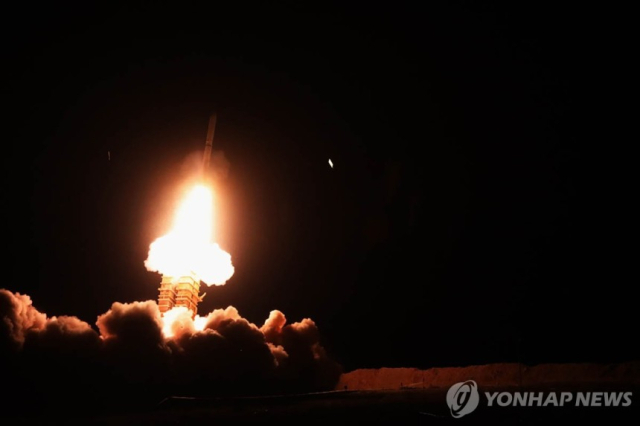지난 1월 이란군의 미사일 발사 훈련 장면. EPA연합뉴스