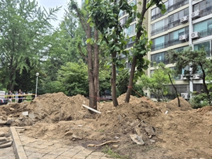강남 은마아파트 공사 중 작업자 2명 매몰…1명 심정지