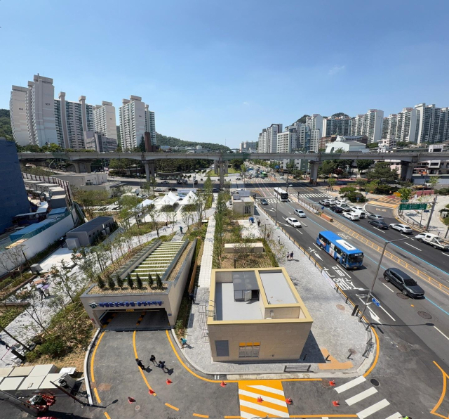 서울 서대문구 독립문문화공원 공영주차장 일대 전경. 사진 제공=SM그룹