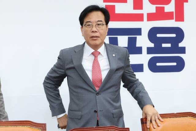 송언석 국민의힘 원내대표가 19일 서울 여의도 국회에서 열린 