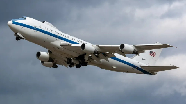 핵 공중지휘기 E-4B ‘나이트워치(NightWatch)’. 사진 제공=미 공군