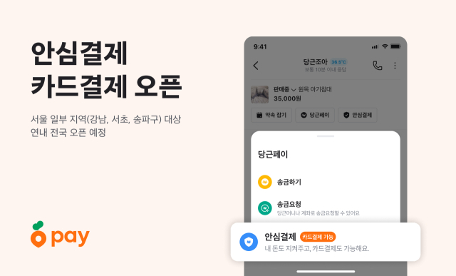 당근거래, 이제 카드결제 가능해진다…월 250만 원 한도