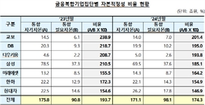삼성·현대차 등 금융복합기업집단 자본적정성 19.4%↓