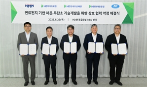 "저탄소 컨테이너선 만들자" HD현대, HMM과 '동맹'