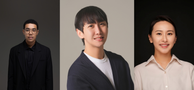 서울시국악관현악단 상주 작곡가로 위촉된 이하느리, 김현섭, 이고운(왼쪽부터) /자료제공=세종문화회관