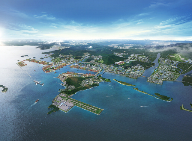 부산진해경제자유구역 물류 Tri-port 미래 조감도. 사진제공=부산진해경제자유구역청