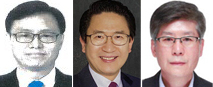 29일 임명된 이동수(왼쪽부터) 국정원 1차장·김호홍 국정원 2차장·김희수 국정원 기조실장. 사진제공=대통령실