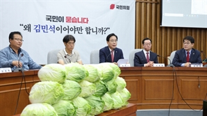'배추 농사'로 월 450만원?…국힘, 국민청문회 열어 김민석 지명 철회 압박