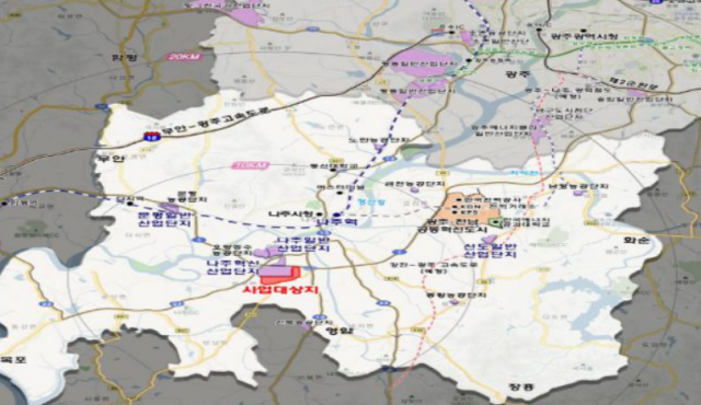 나주 에너지 국가산업단지 위치도. 사진 제공=국토교통부