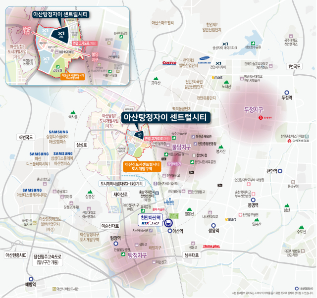 아산탕정자이 센트럴시티 위도. 사진 제공=GS건설