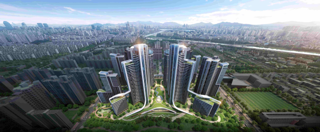 서울 강남구 개포우성7차 재건축 조감도. 사진 제공=삼성물산