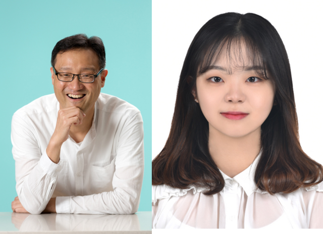 DNA의 손상된 부위를 찾아내는 두 단백질이 기존에 알려진 ‘순차적 전달’ 관계가 아닌 ‘협력적 복합체’ 형태로 작동한다는 사실을 규명한 이자일 교수(좌)와 안소영 연구원. 사진제공=UNIST