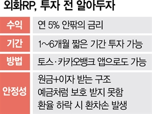 RP, 5%대 고금리…'달러도 단타' 시대 [S머니플러스]