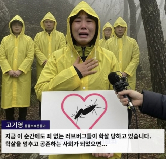 "좌파의 민낯"이라며 비난 쏟아진 '러브버그 환경운동가'…알고보니 'AI'였다