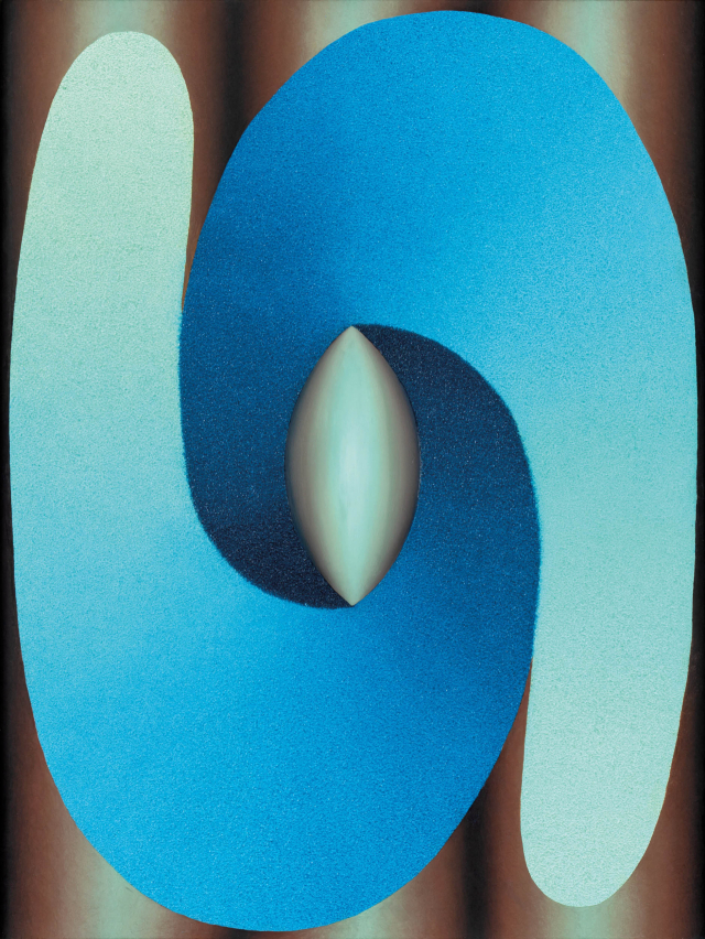 로이 홀로웰, Linked Lingam in Teal Blue and Green·Brown(2019) /케이옥션