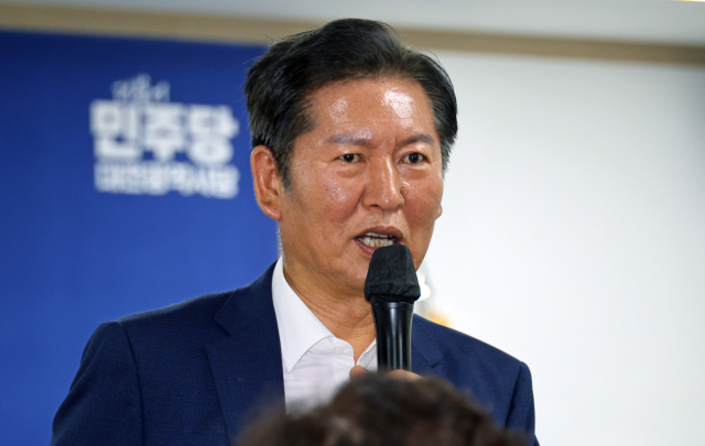 정청래 더불어민주당 당 대표 후보.