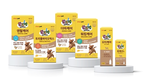 조아제약 반려동물 의약품 및 영양제 '잘크개' 6종. 사진 제공=조아제약