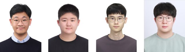 왼쪽부터 김효종·심유찬·이예준·최예준 군. 사진 제공=과학기술정보통신부