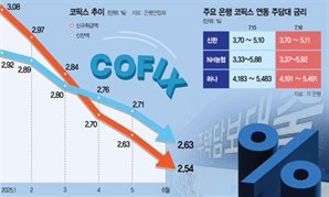 코픽스는 떨어졌다는데…대출금리는 왜?