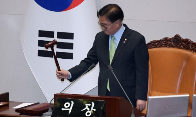 지난 비상계엄 해제 요구 결의안 가결 당시 우원식 국회의장. 연합뉴스