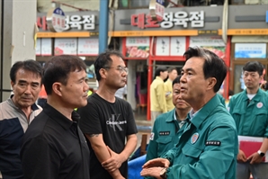 김태흠 충남도지사, 당진·예산 호우 대응 현장 점검