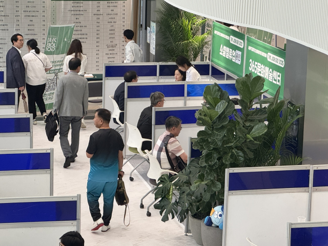 사회적경제기업 일자리 매칭데이(남부) 면접부스. 사진 제공 = 경기도일자리재단