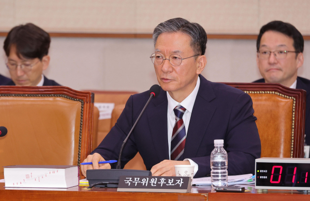 정성호 법무부 장관 후보자가 16일 서울 여의도 국회 법제사법위원회에서 열린 인사청문회에서 의원들의 질의에 답하고 있다. 성형주 기자 2025.07.16