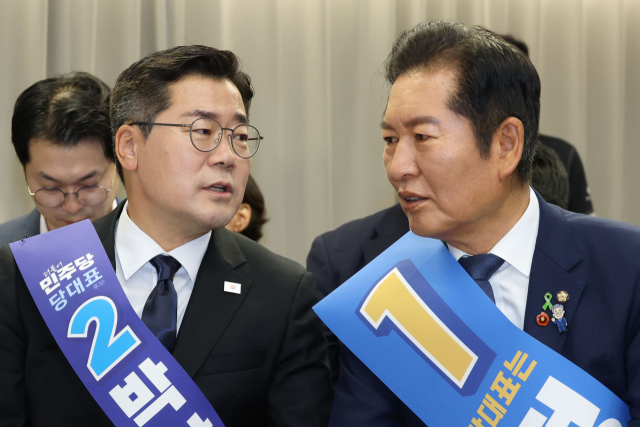 [속보] 與 정청래, 충청 이어 영남도 압승…62.55%