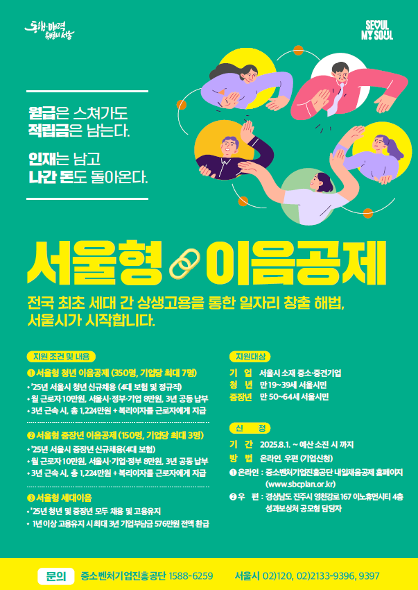 2025년 서울형 이음공제 홍보 포스터. 사진제공=서울시