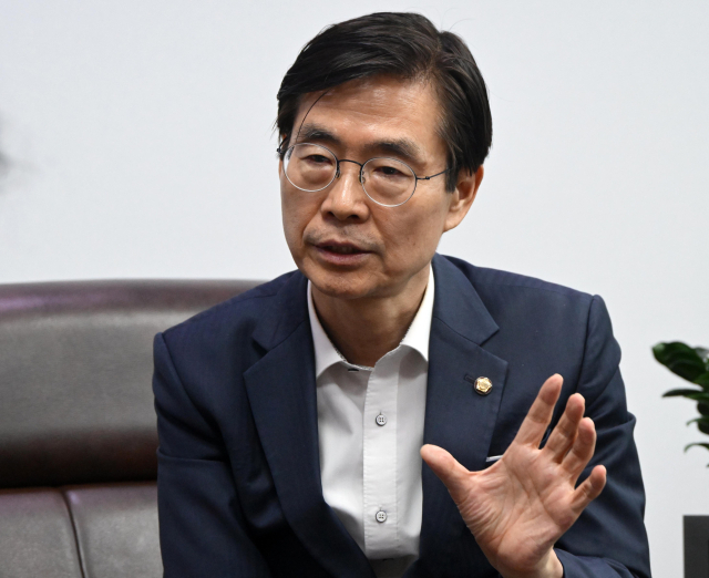 조경태 국민의힘 의원이 이달 16일 서울 여의도 국회 의원회관에서 본지와 인터뷰를 갖고 있다. 성형주 기자