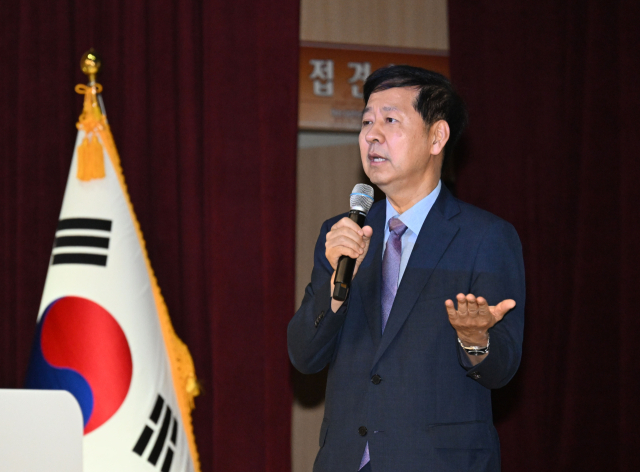 구윤철 경제부총리 겸 기획재정부 장관이 21일 정부세종청사에서 열린 취임식에서 발언하고 있다. 사진제공=기획재정부