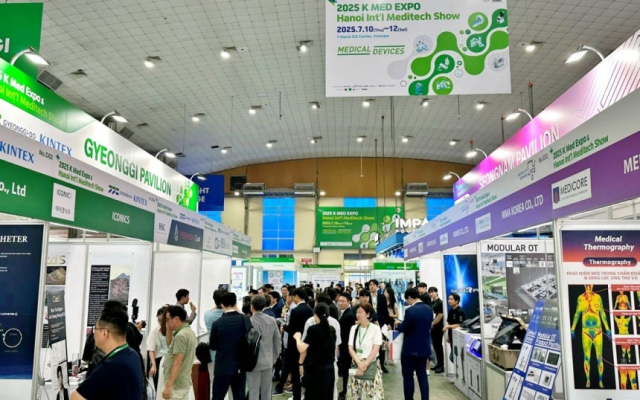 10~12일 베트남 하노이 ICE 전시컨벤션센터에서 개최된 ‘K-MED EXPO 베트남 2025’ 현지 모습. 사진 제공=킨텍스