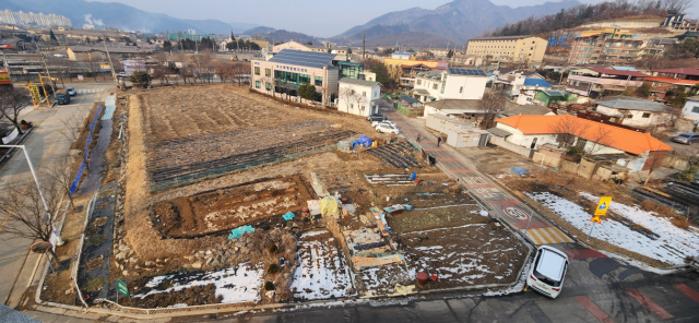 보산동 생활체육센터 조성 사업 부지. 사진 제공=동두천시