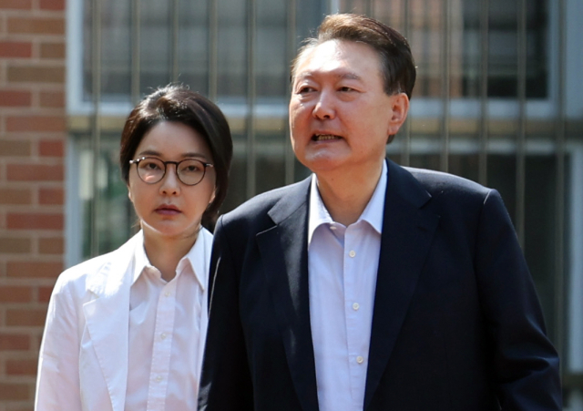 윤석열 전 대통령과 김건희 여사. 뉴스1